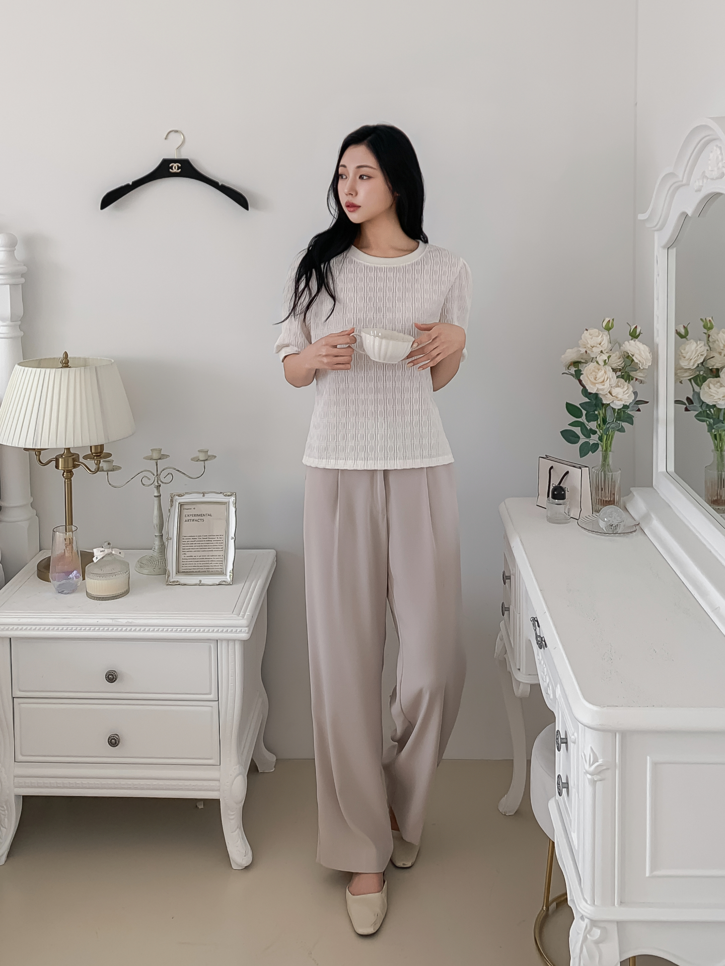 ラウンドネックベーシック半袖ブラウス | 詳細画像9