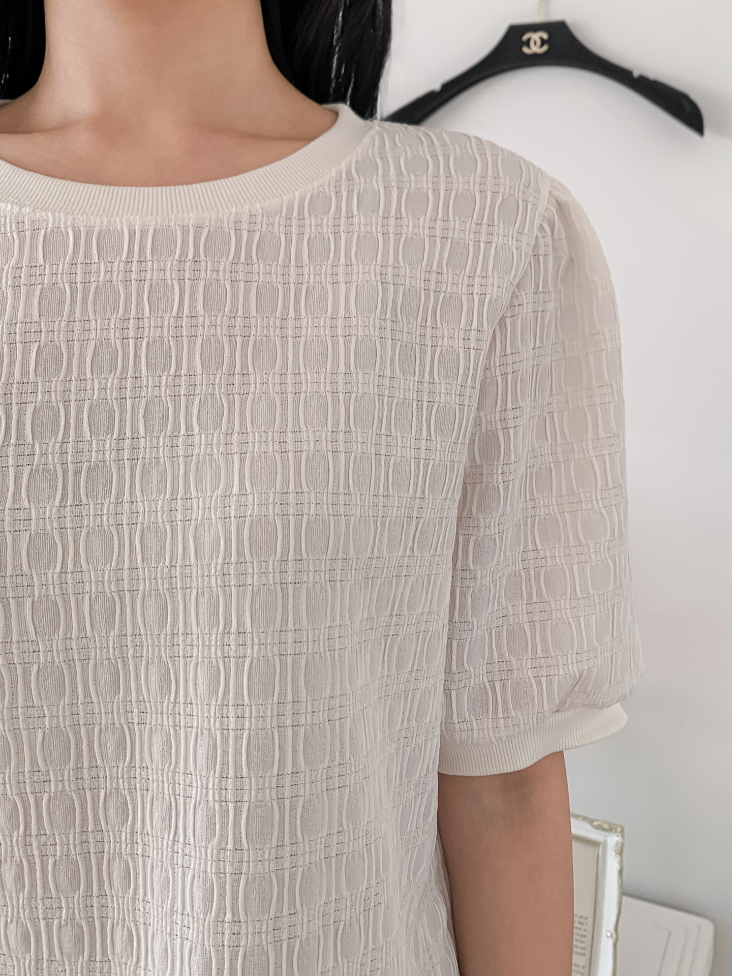 ラウンドネックベーシック半袖ブラウス | 詳細画像17