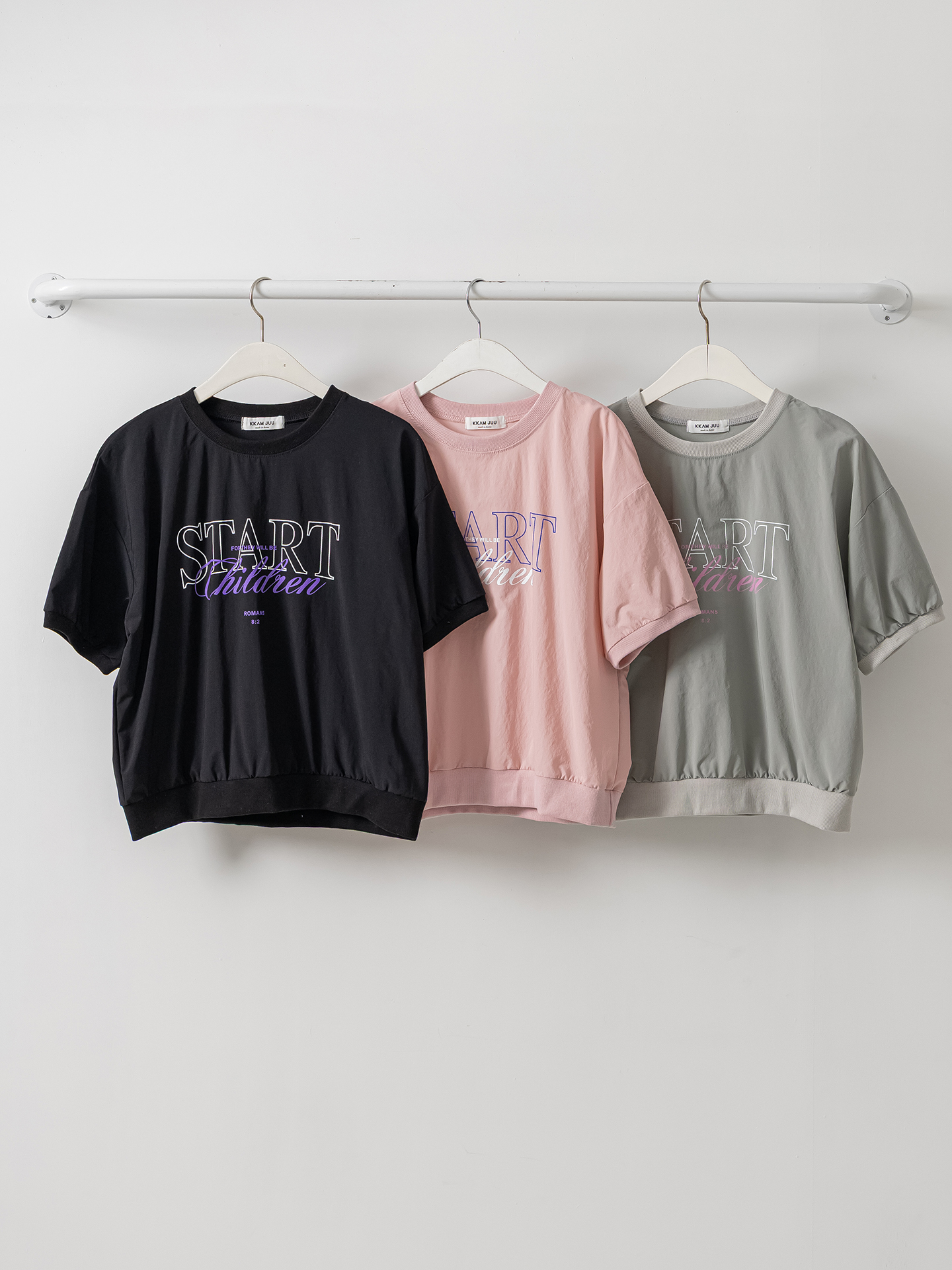 ラウンドネックベーシック半袖ロゴスウェット | 詳細画像2