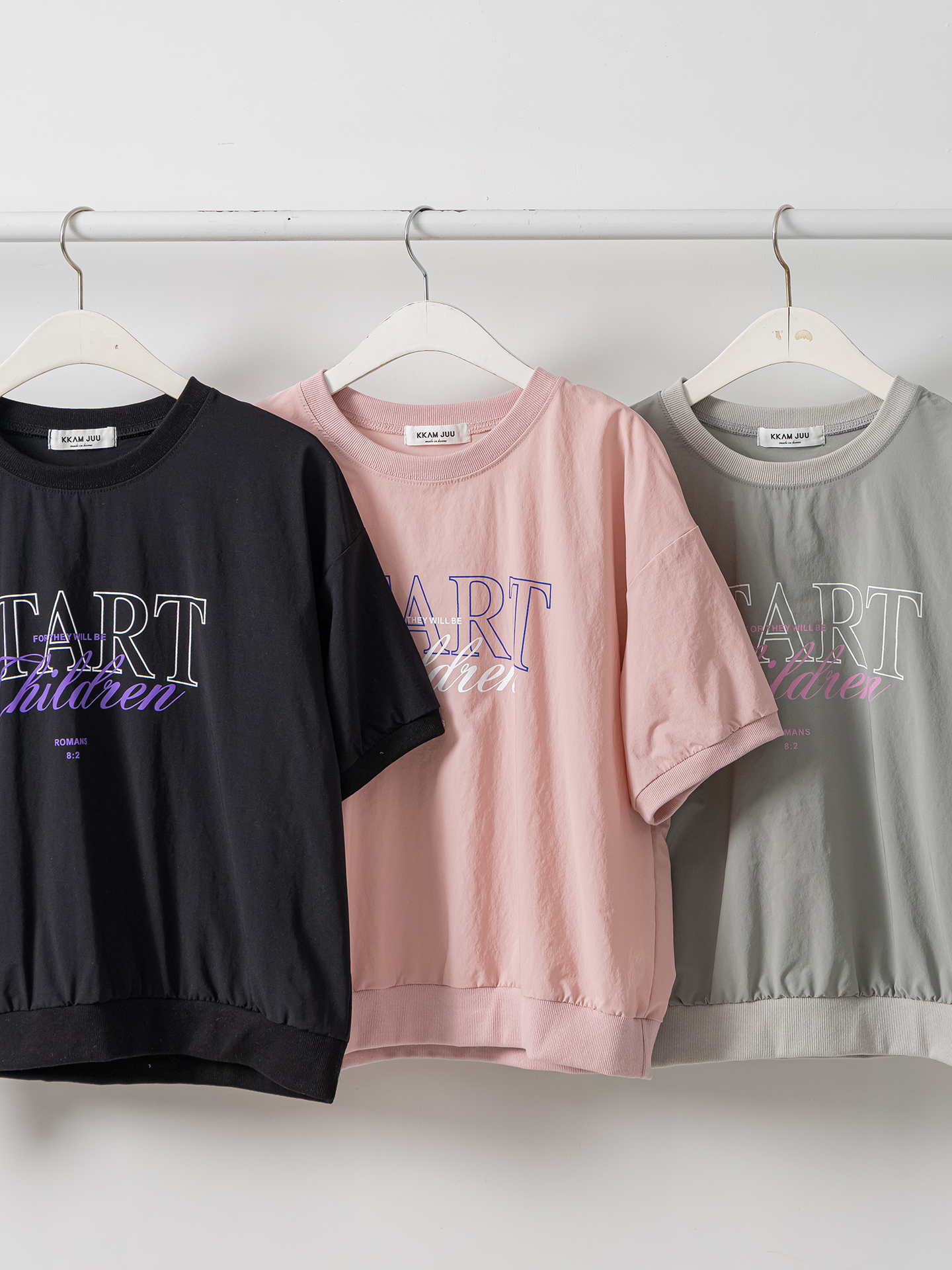 ラウンドネックベーシック半袖ロゴスウェット | 詳細画像3