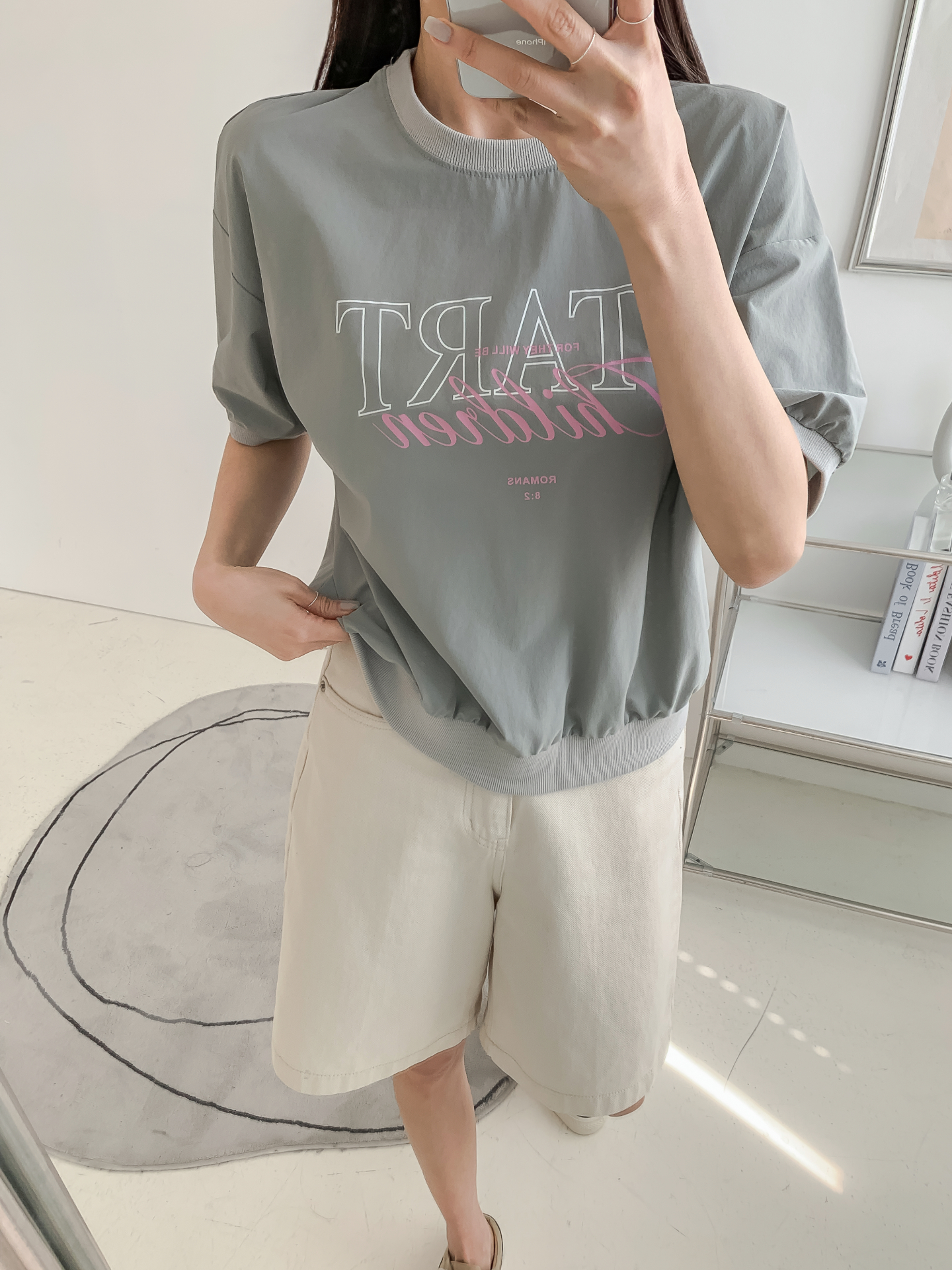 ラウンドネックベーシック半袖ロゴスウェット | 詳細画像15