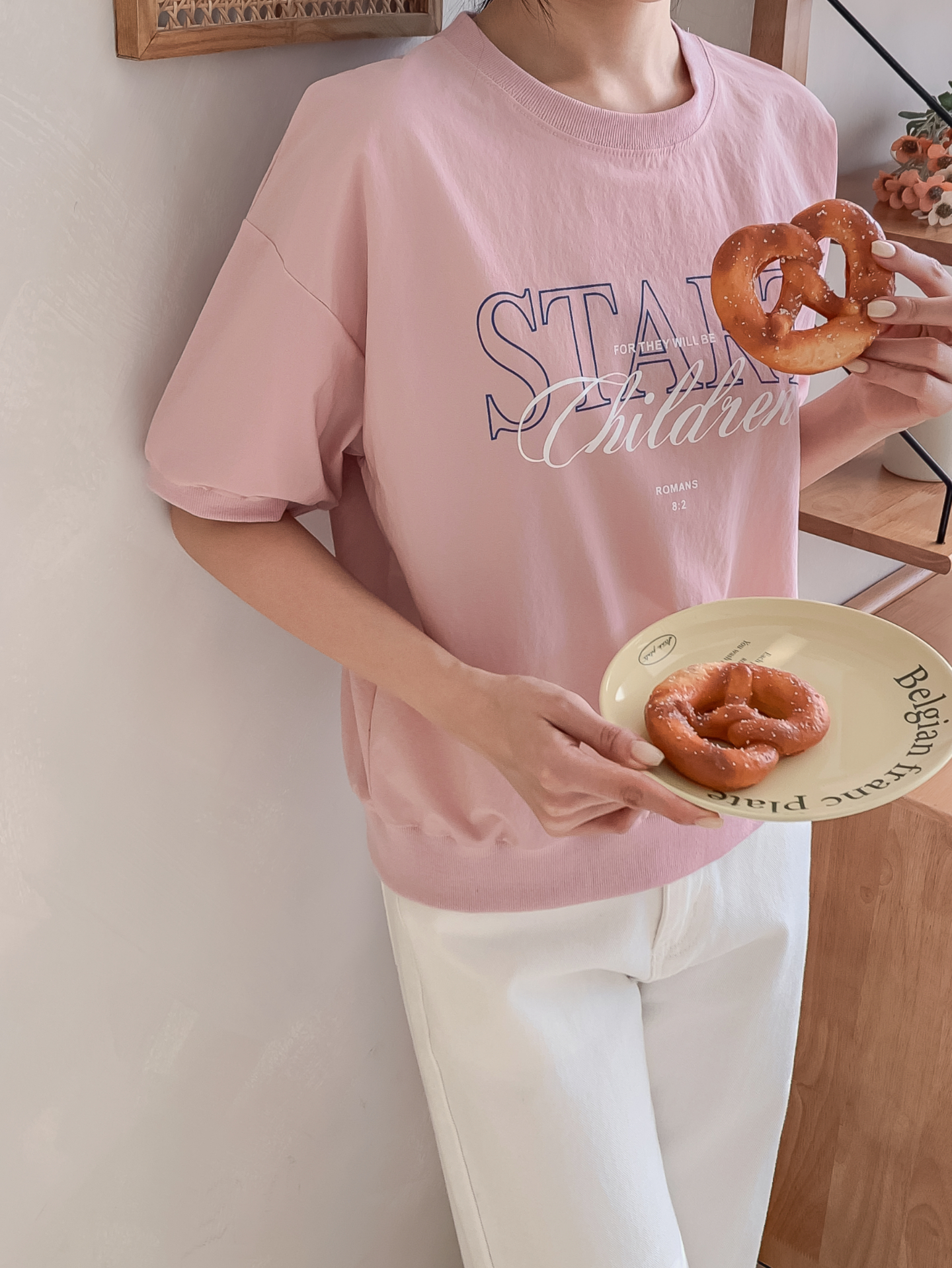 ラウンドネックベーシック半袖ロゴスウェット | 詳細画像24