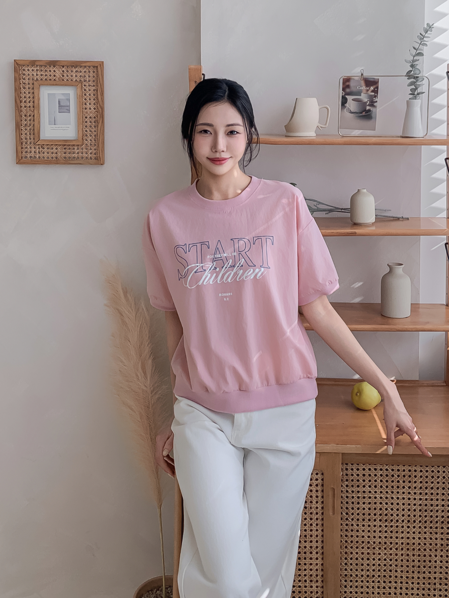 ラウンドネックベーシック半袖ロゴスウェット | 詳細画像26