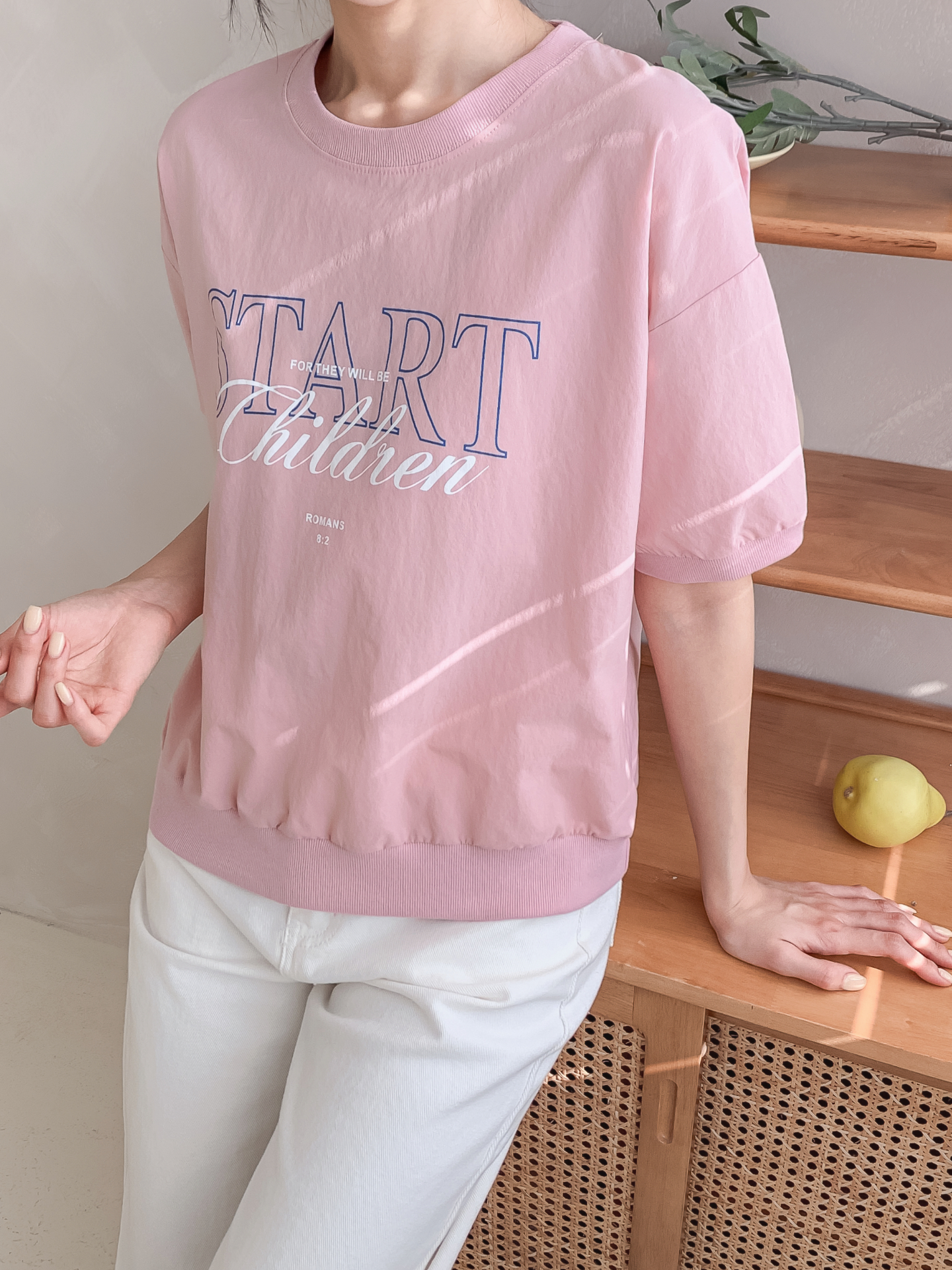 ラウンドネックベーシック半袖ロゴスウェット | 詳細画像28