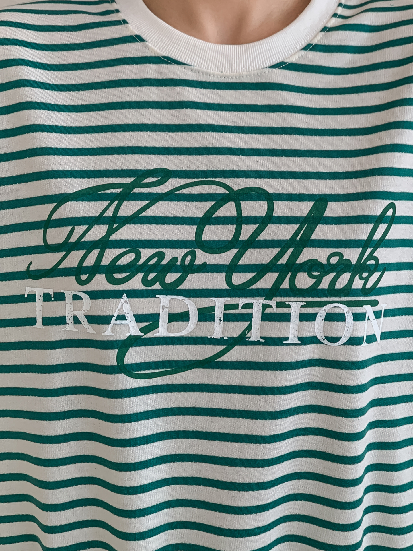 ラウンドネックベーシック半袖ロゴボーダー配色スウェット | 詳細画像16