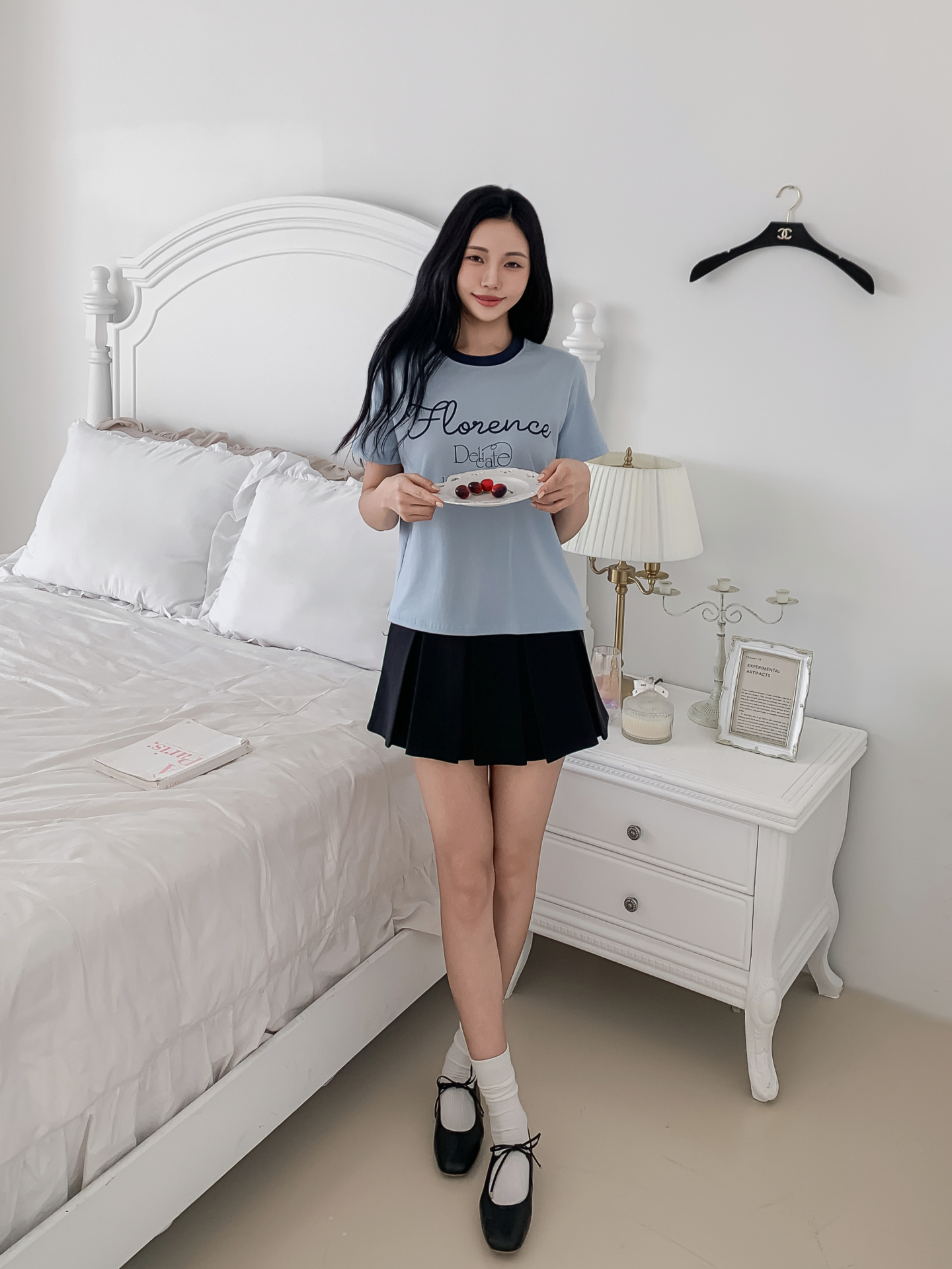 ラウンドネックベーシックスリム半袖ロゴ配色Tシャツ | 詳細画像21