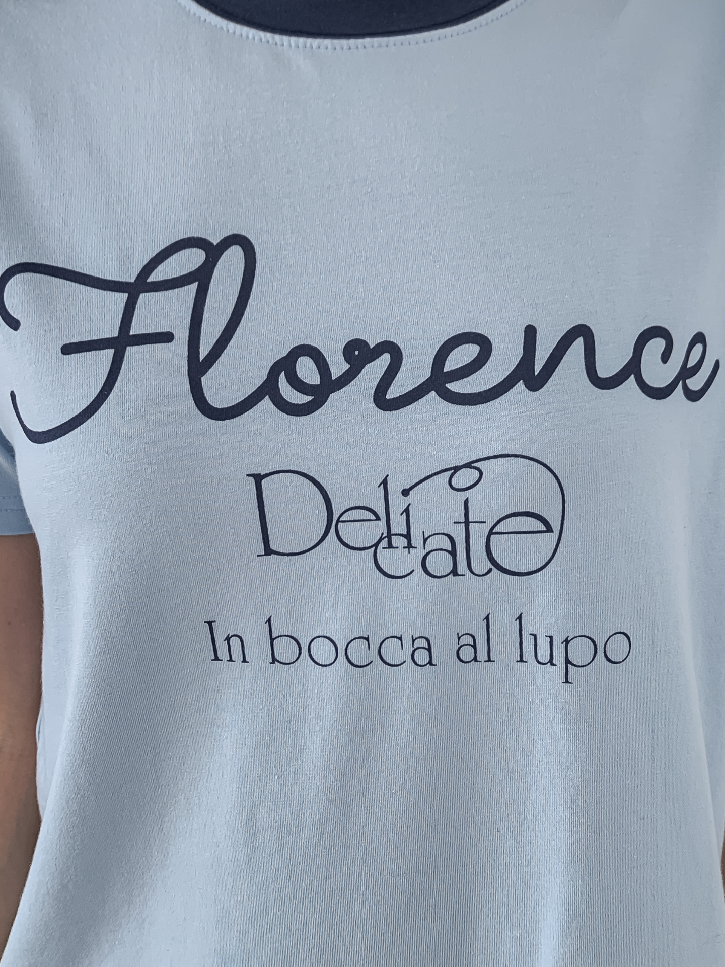 ラウンドネックベーシックスリム半袖ロゴ配色Tシャツ | 詳細画像27