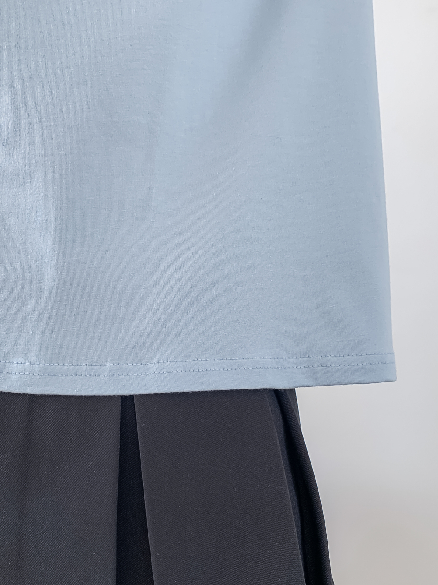 ラウンドネックベーシックスリム半袖ロゴ配色Tシャツ | 詳細画像28