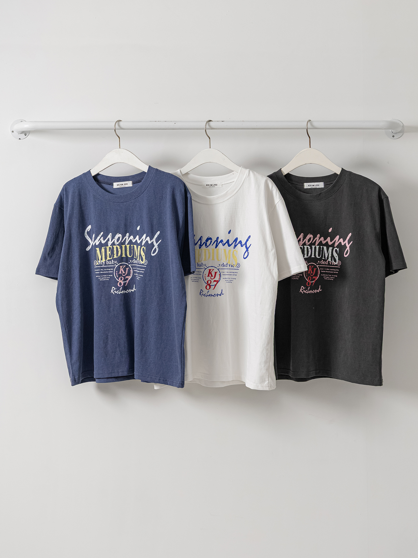 ラウンドネックベーシック半袖ロゴTシャツ | 詳細画像2