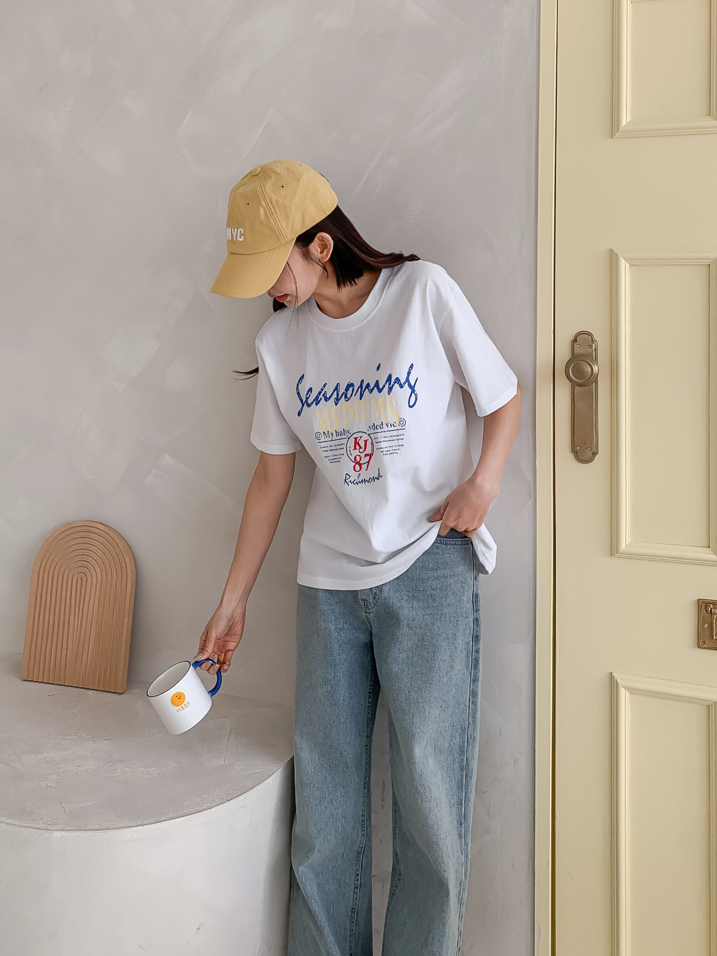 ラウンドネックベーシック半袖ロゴTシャツ | 詳細画像15