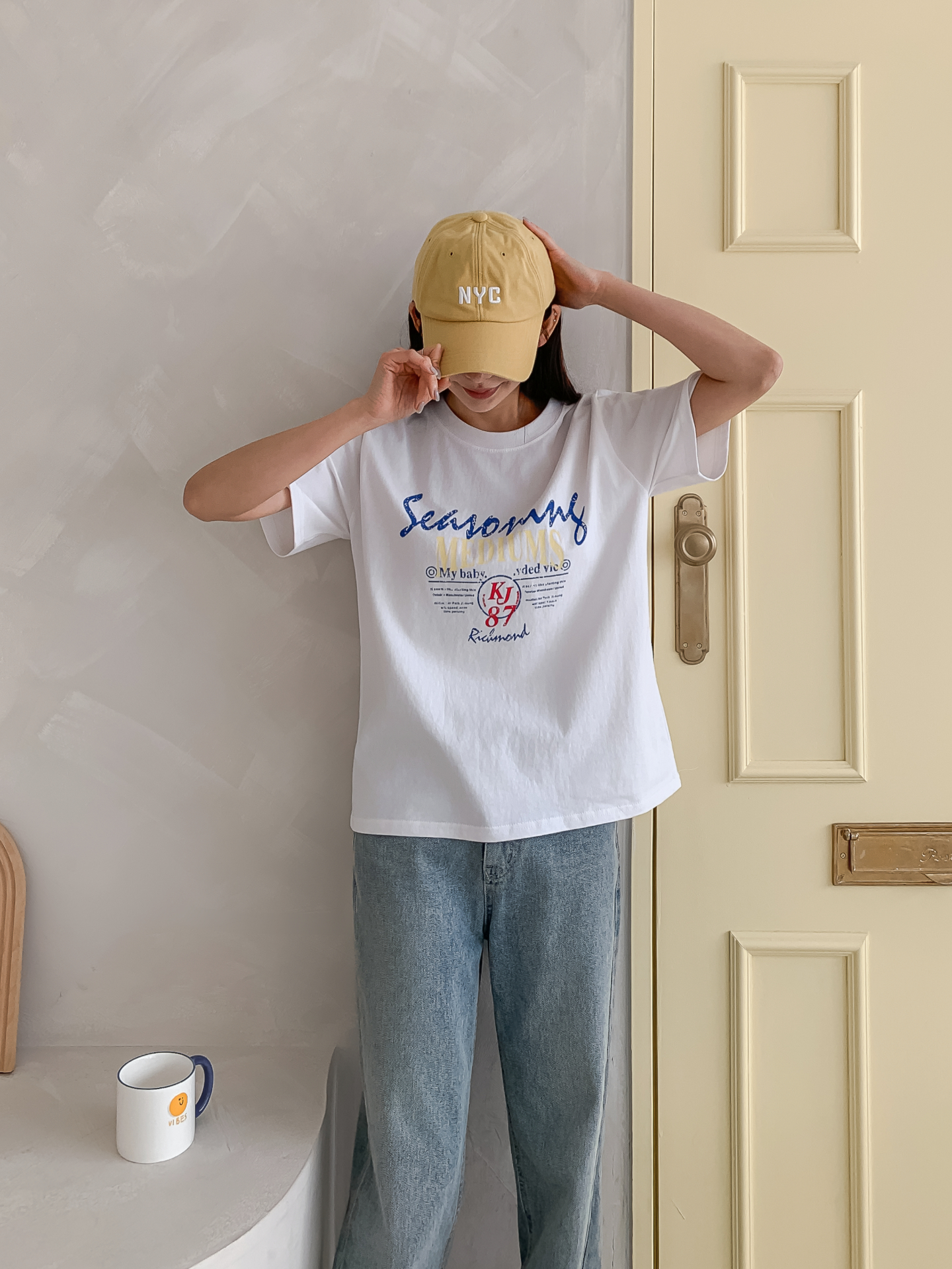 ラウンドネックベーシック半袖ロゴTシャツ | 詳細画像13