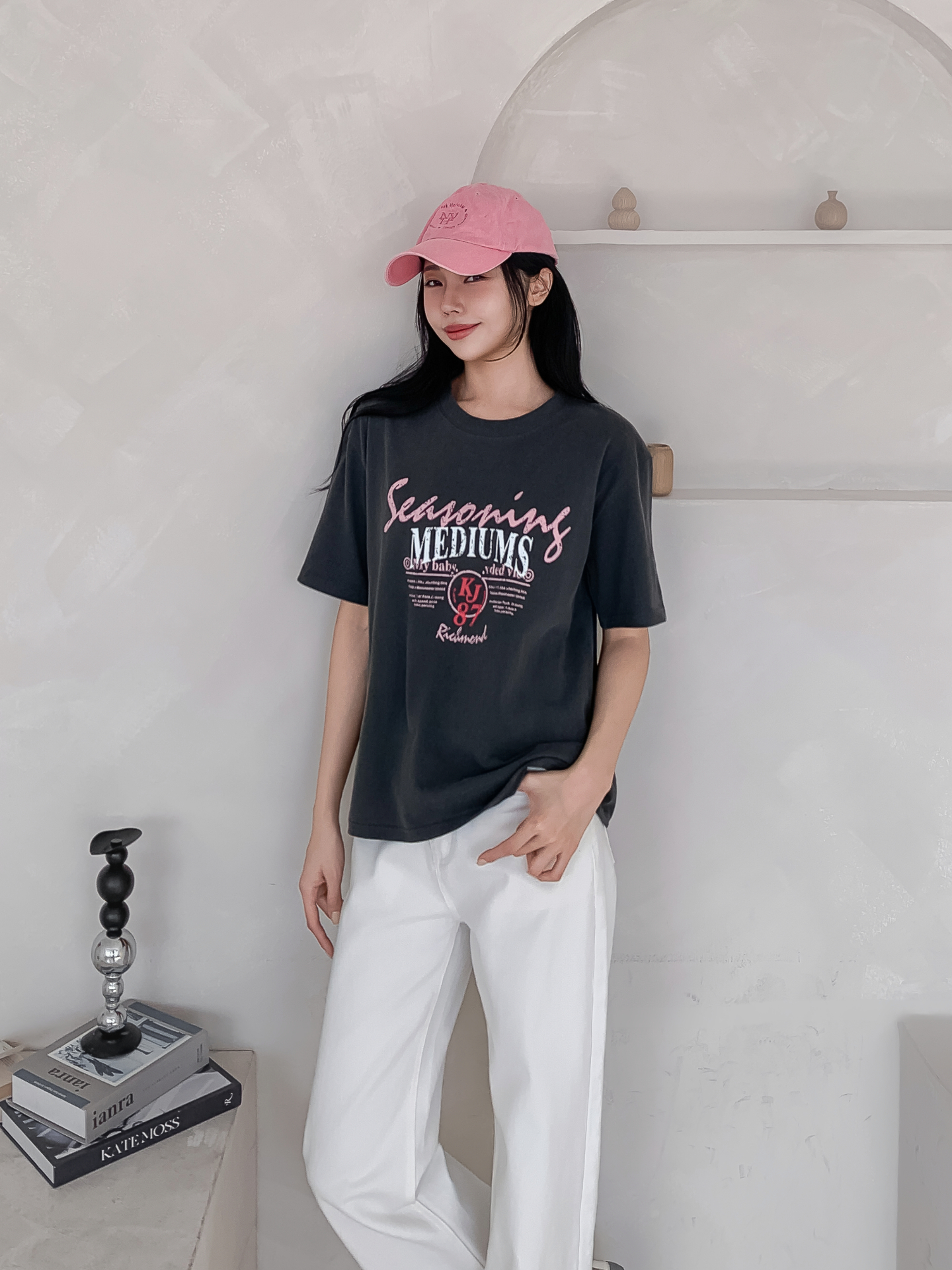 ラウンドネックベーシック半袖ロゴTシャツ | 詳細画像6