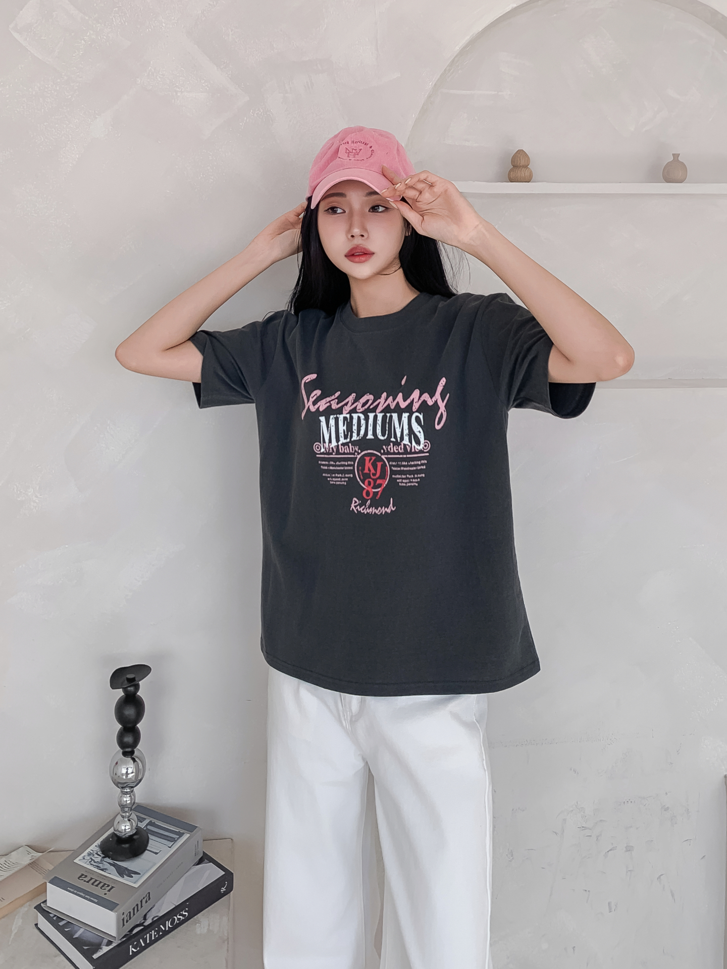 ラウンドネックベーシック半袖ロゴTシャツ | 詳細画像10