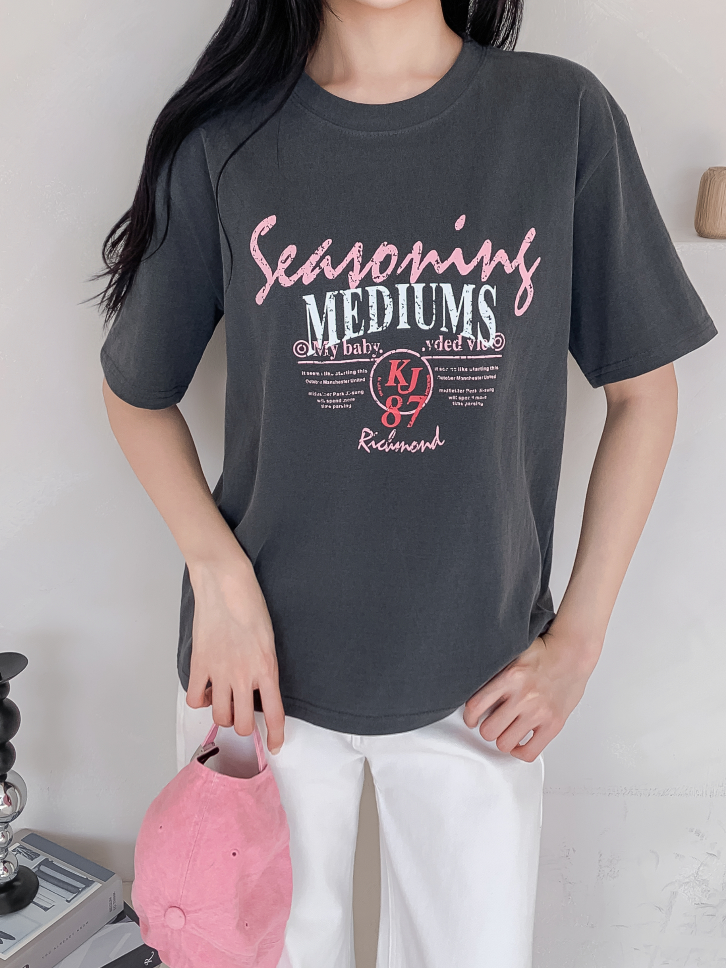 ラウンドネックベーシック半袖ロゴTシャツ | 詳細画像17