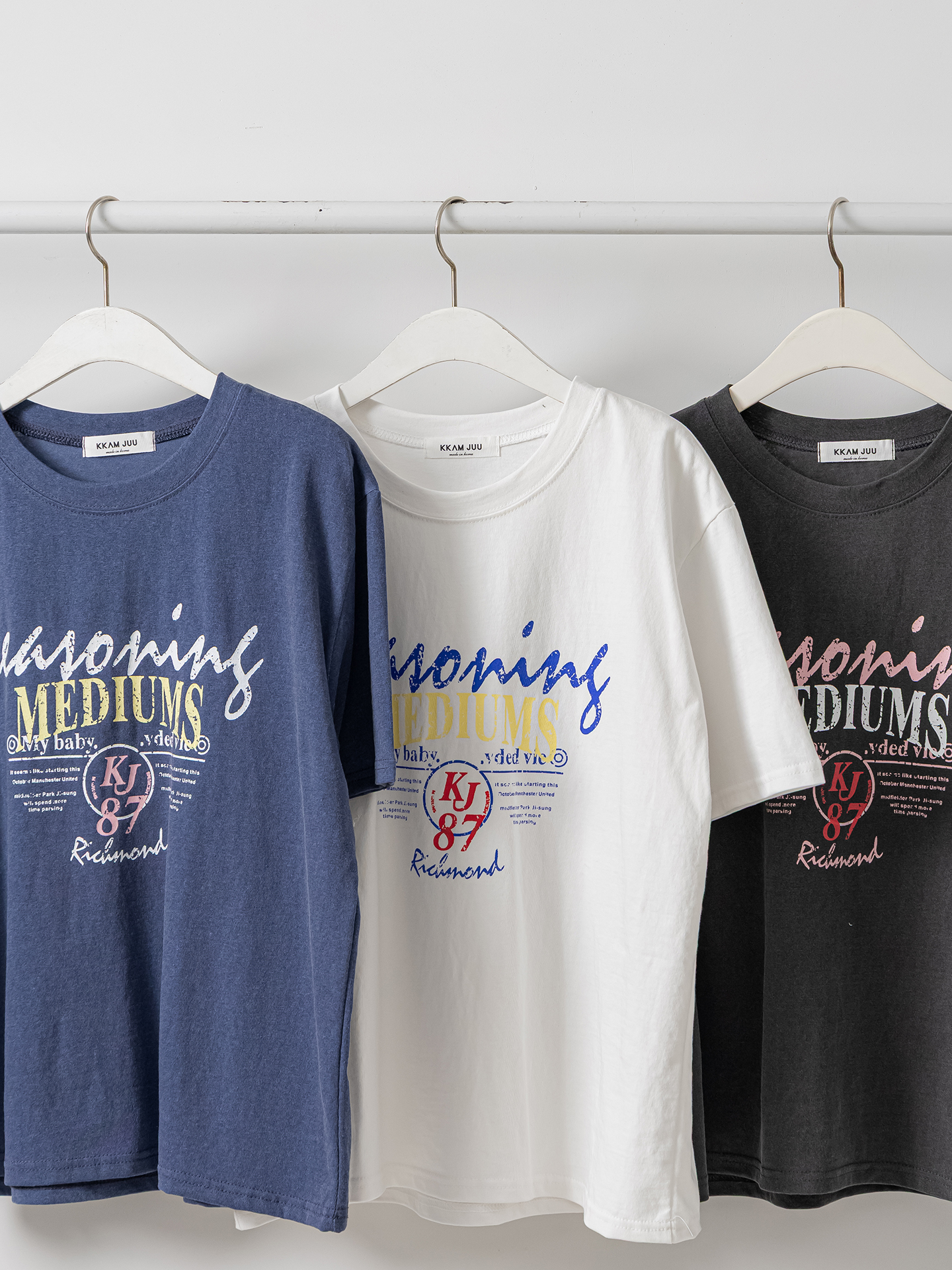 ラウンドネックベーシック半袖ロゴTシャツ | 詳細画像28