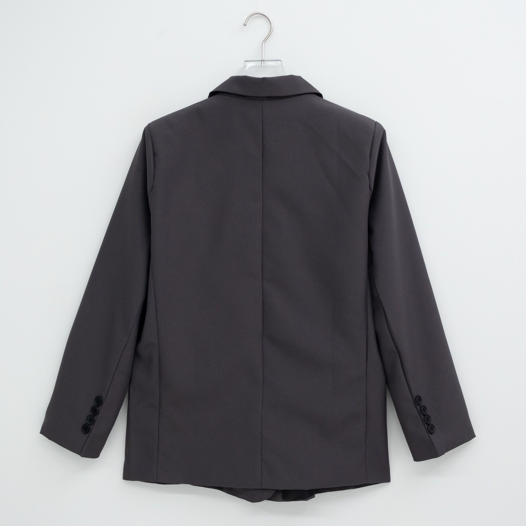 カラーポケットボクシールーズ長袖ダブルボタンジャケット | 詳細画像17