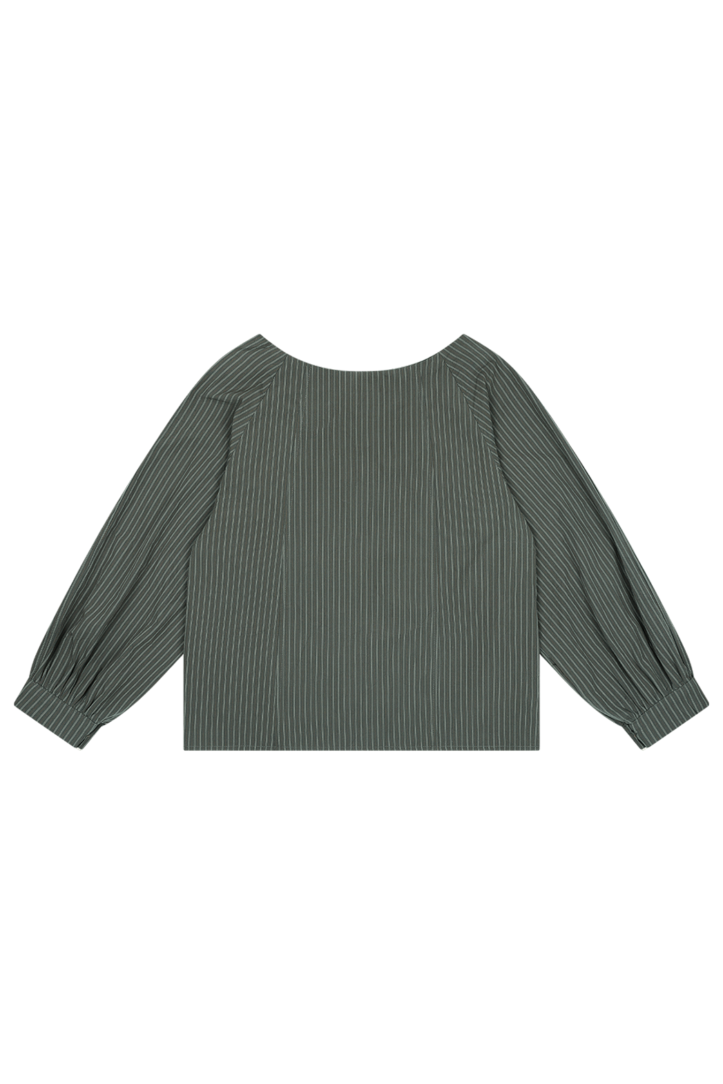 コットンボートネックオフショルダーベーシックストライプブラウス春秋 | 詳細画像23