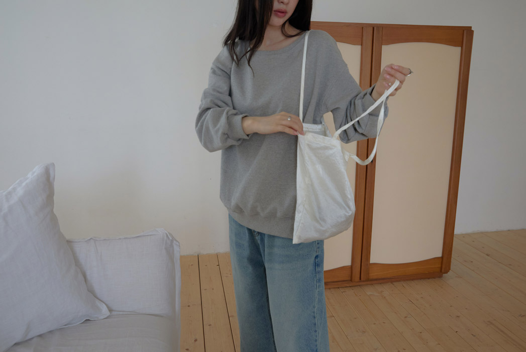 コットンオフショルダーベーシック無地スウェット春秋 | 詳細画像21