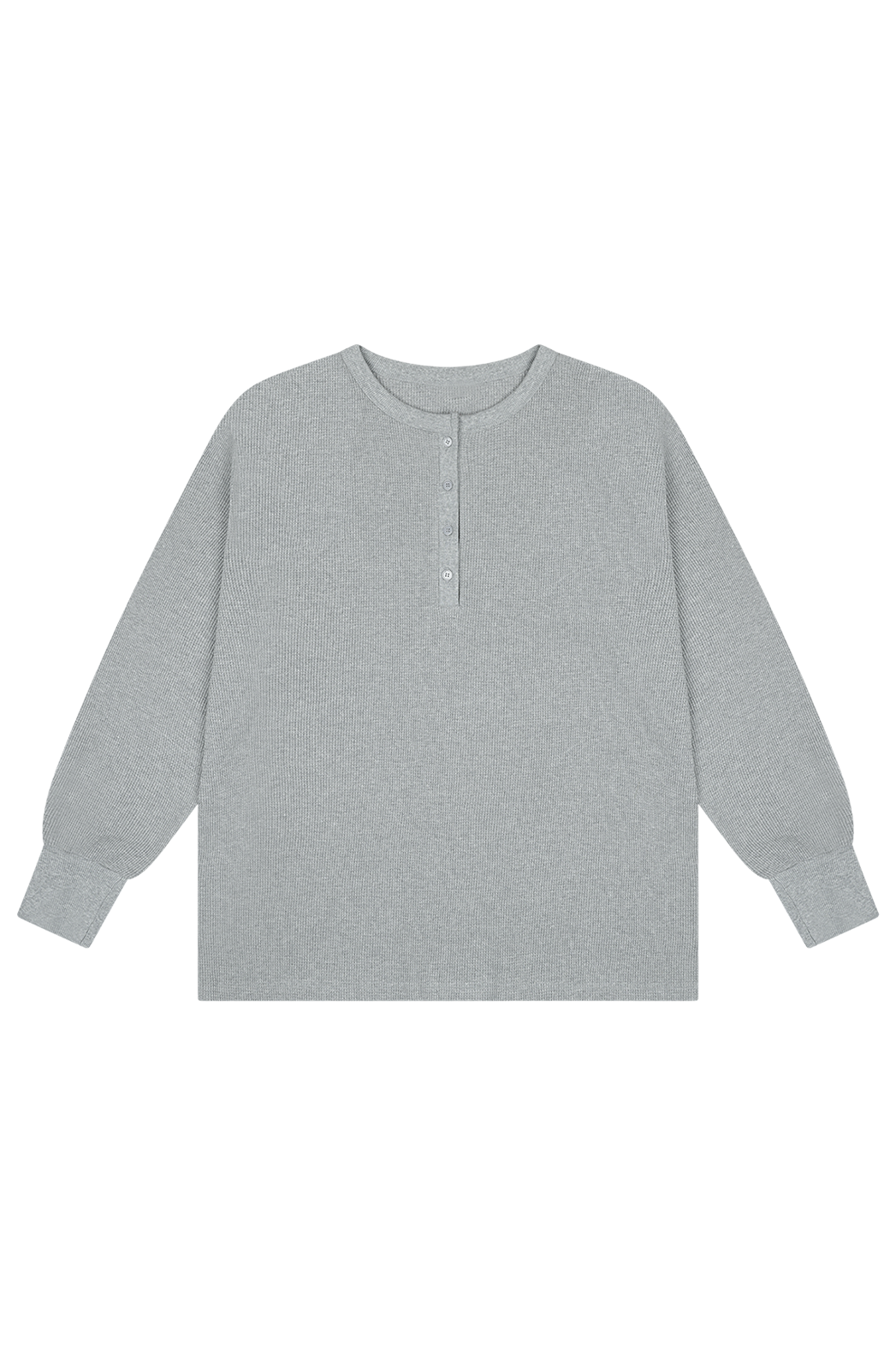 ベロアコットンボタンラウンドネックルーズエンボスTシャツオールシーズン | 詳細画像15