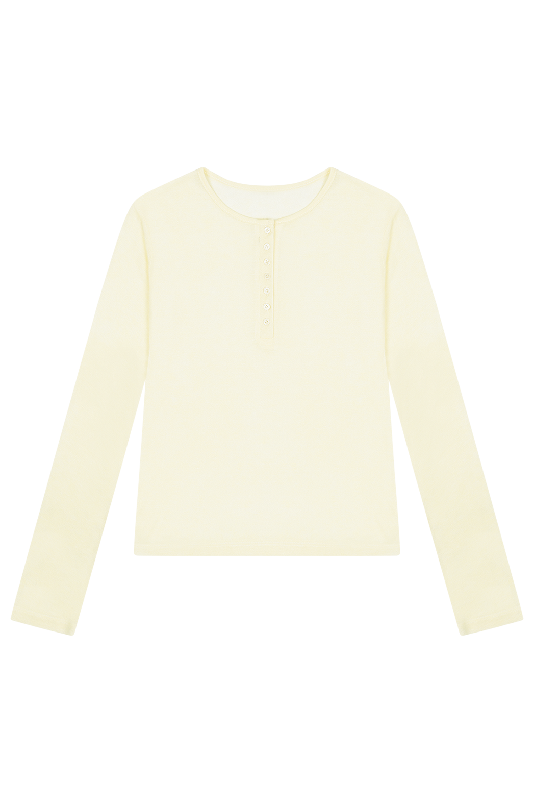 ウール混ボタンラウンドネックスリム無地Tシャツオールシーズン | 詳細画像26