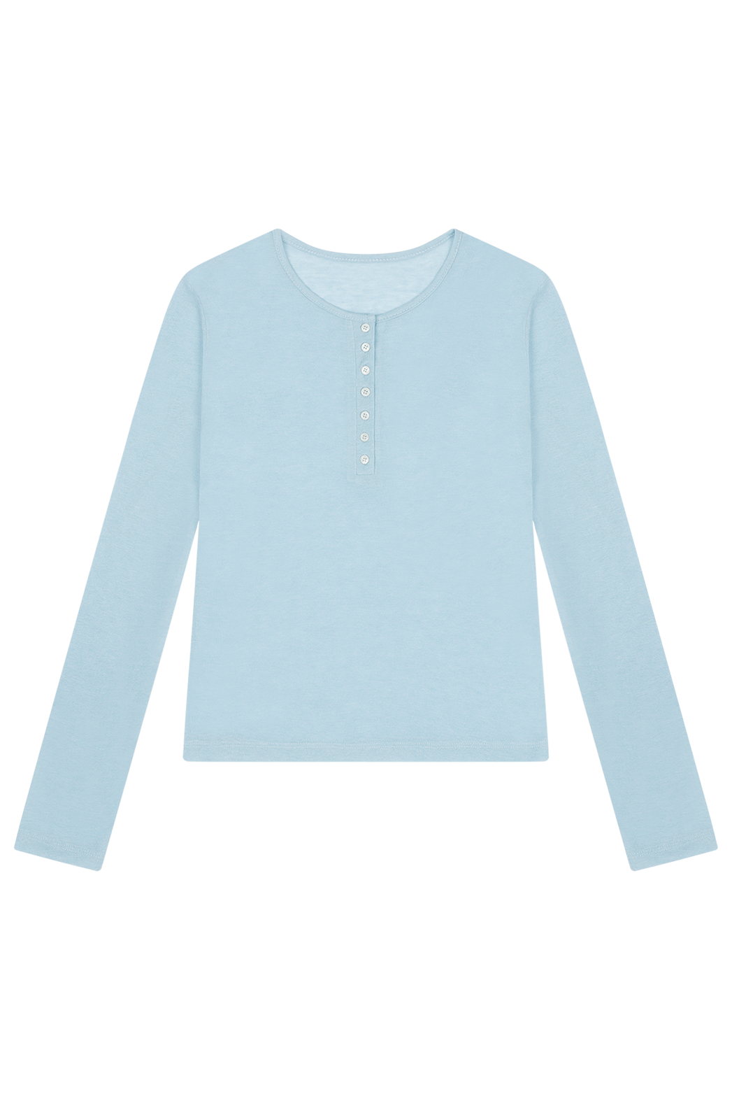 ウール混ボタンラウンドネックスリム無地Tシャツオールシーズン | 詳細画像27