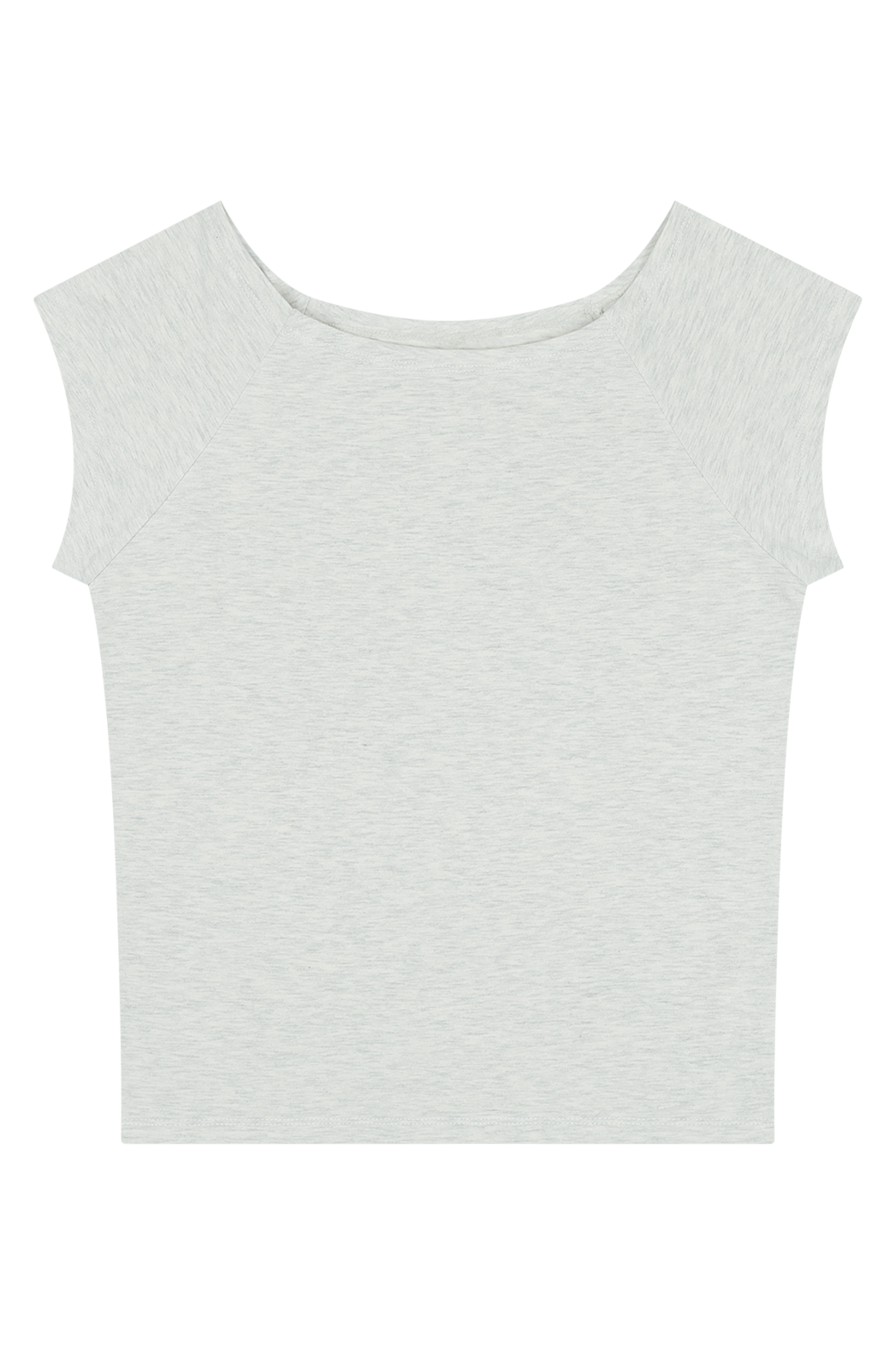 コットンボートネックフレンチスリーブスリム無地Tシャツオールシーズン | 詳細画像20