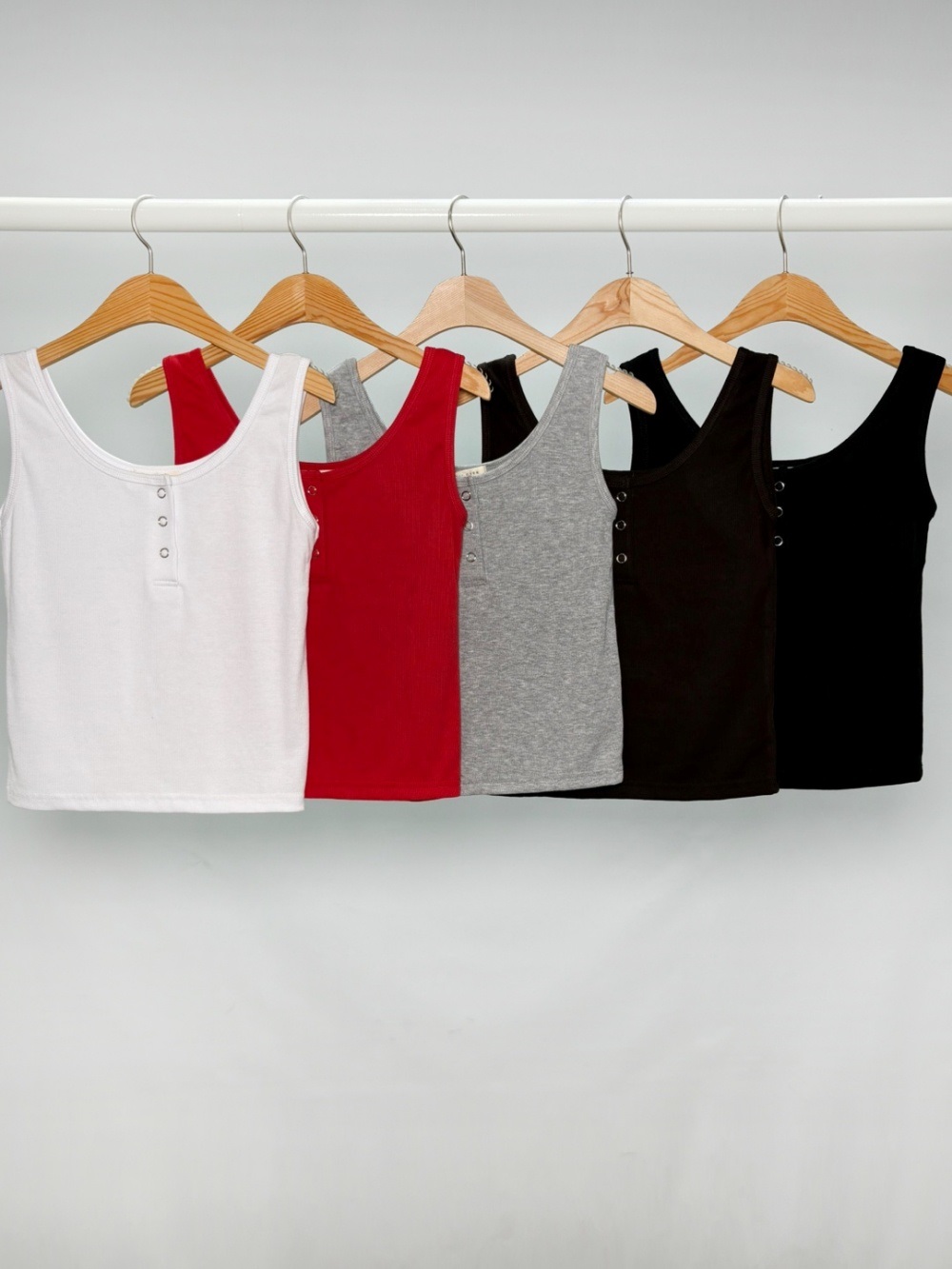 Uネックスナップボタンノースリーブ | 詳細画像8