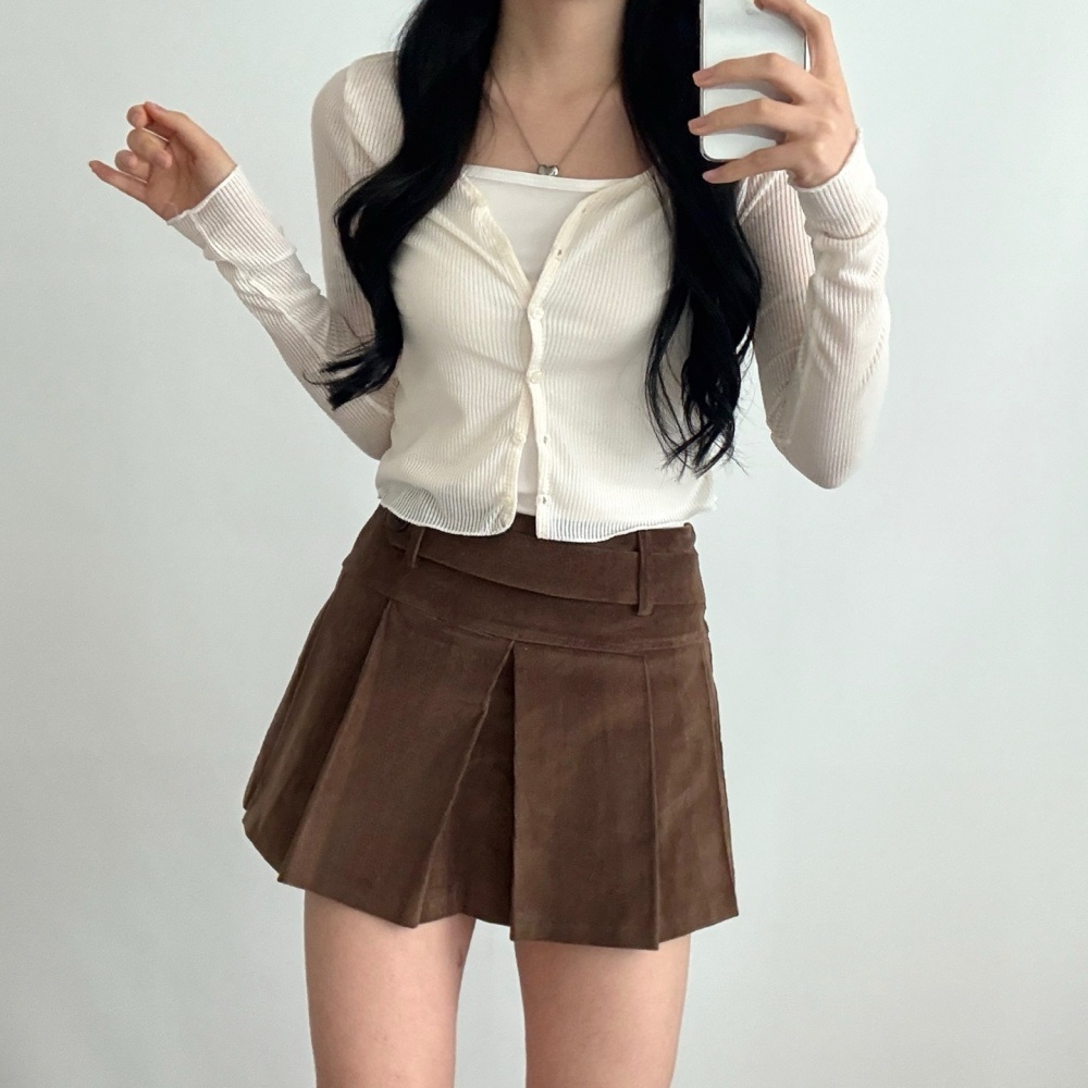 リブVネックベーシック長袖カーディガン | 詳細画像9