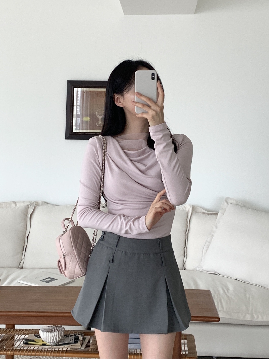 チュールドレープ長袖Tシャツ | 詳細画像18