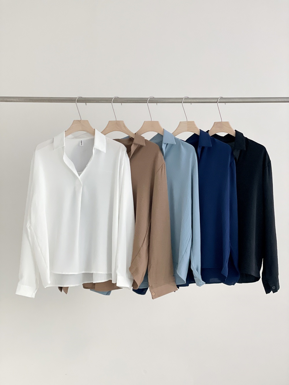 オープンカラー長袖ブラウス | 詳細画像22