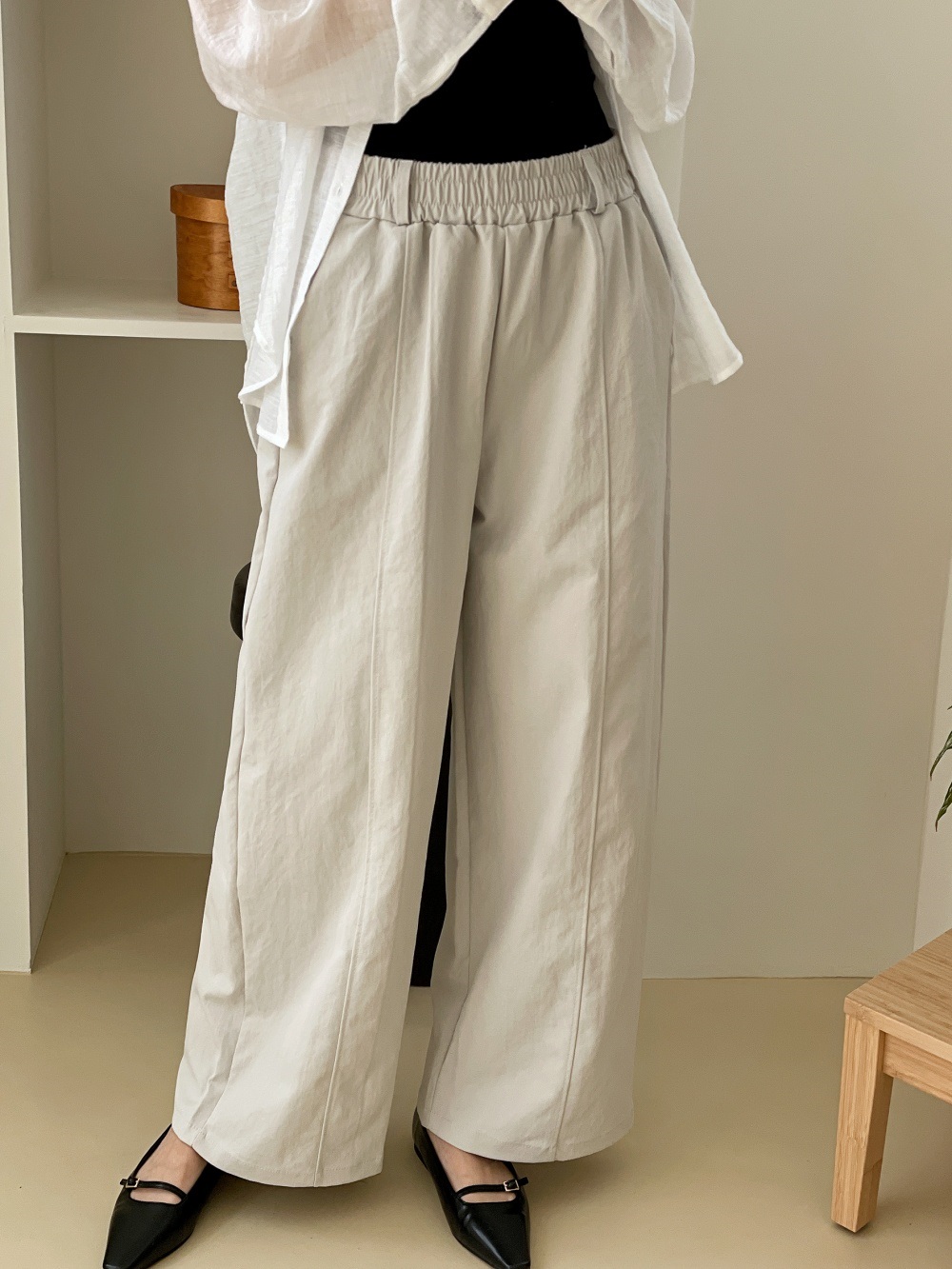 ピンタックポケットウエストゴムオーバーサイズパンツ | 詳細画像7