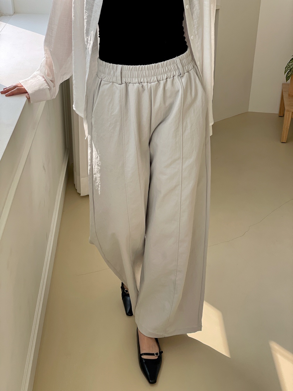 ピンタックポケットウエストゴムオーバーサイズパンツ | 詳細画像11