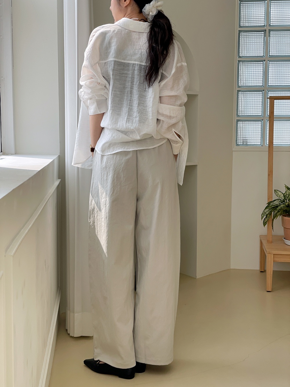 ピンタックポケットウエストゴムオーバーサイズパンツ | 詳細画像13