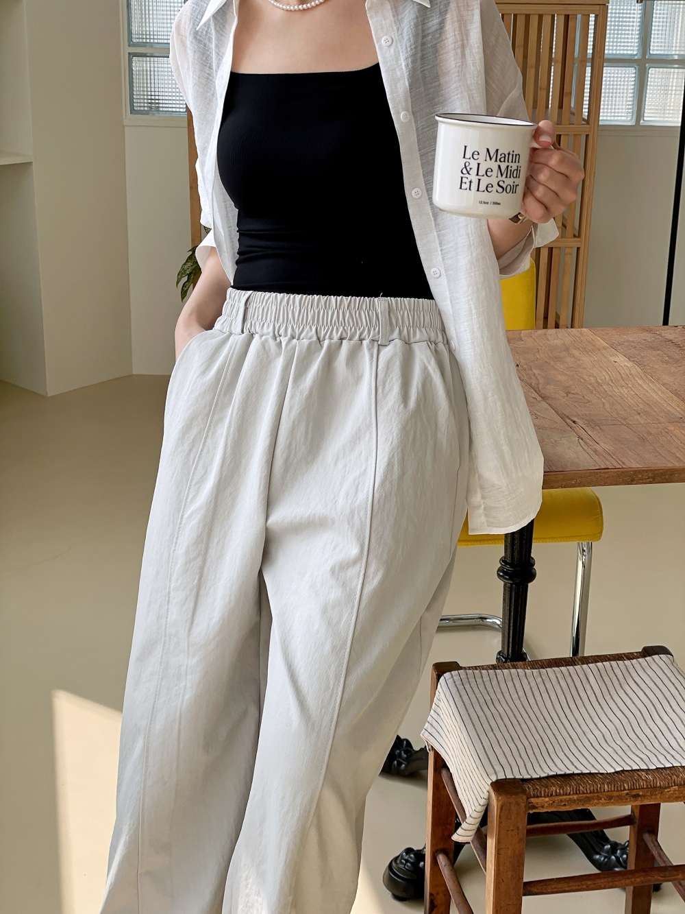 ピンタックポケットウエストゴムオーバーサイズパンツ | 詳細画像16