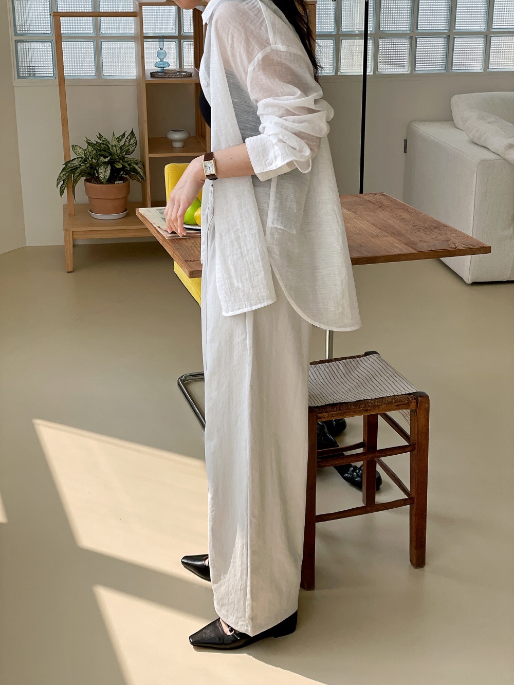 ピンタックポケットウエストゴムオーバーサイズパンツ | 詳細画像19