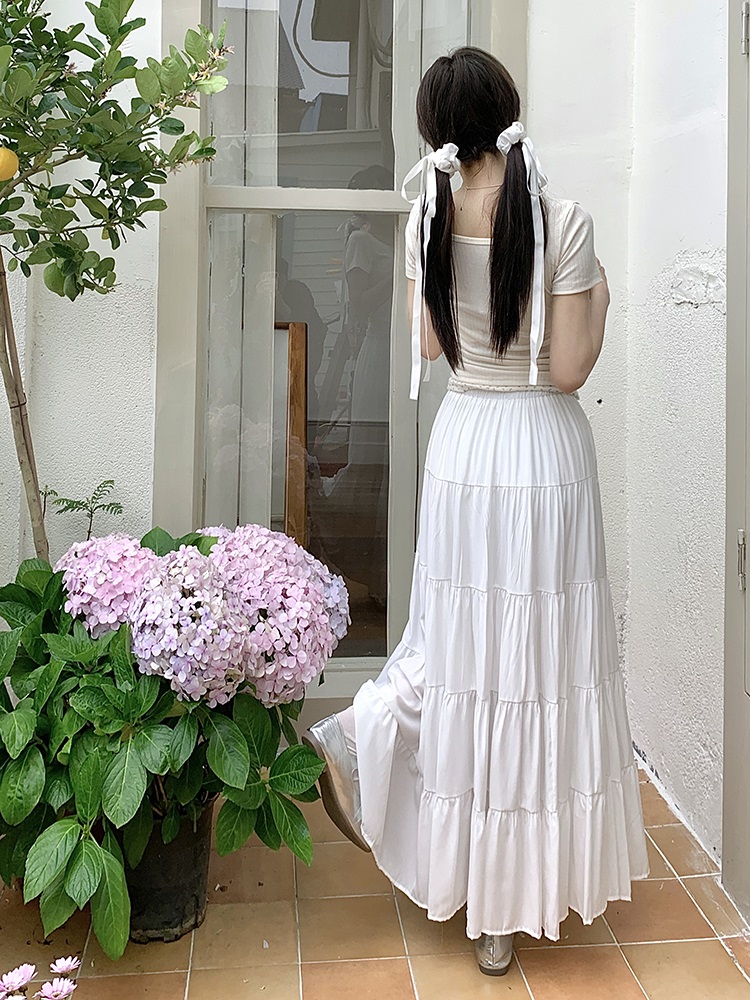 ティアードウエストゴムロングスカート | 詳細画像6