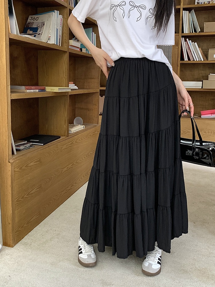 ティアードウエストゴムロングスカート | 詳細画像9