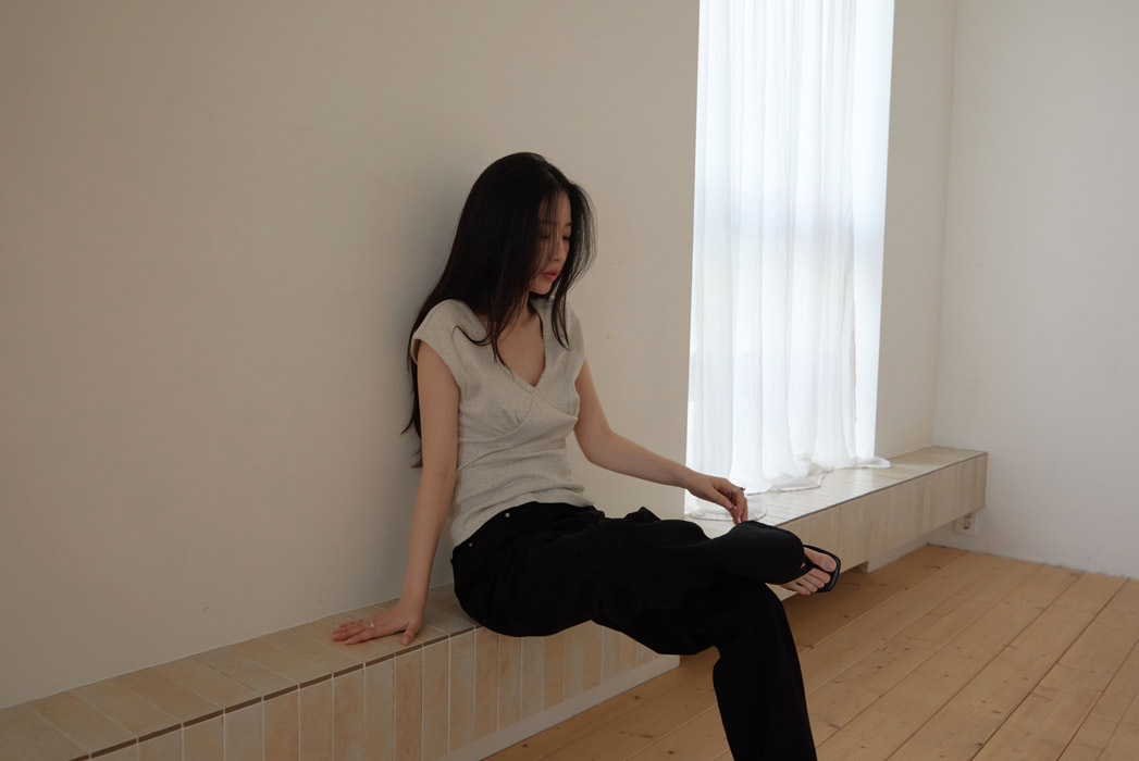 コットンベーシックセミワイド無地パンツオールシーズン | 詳細画像15