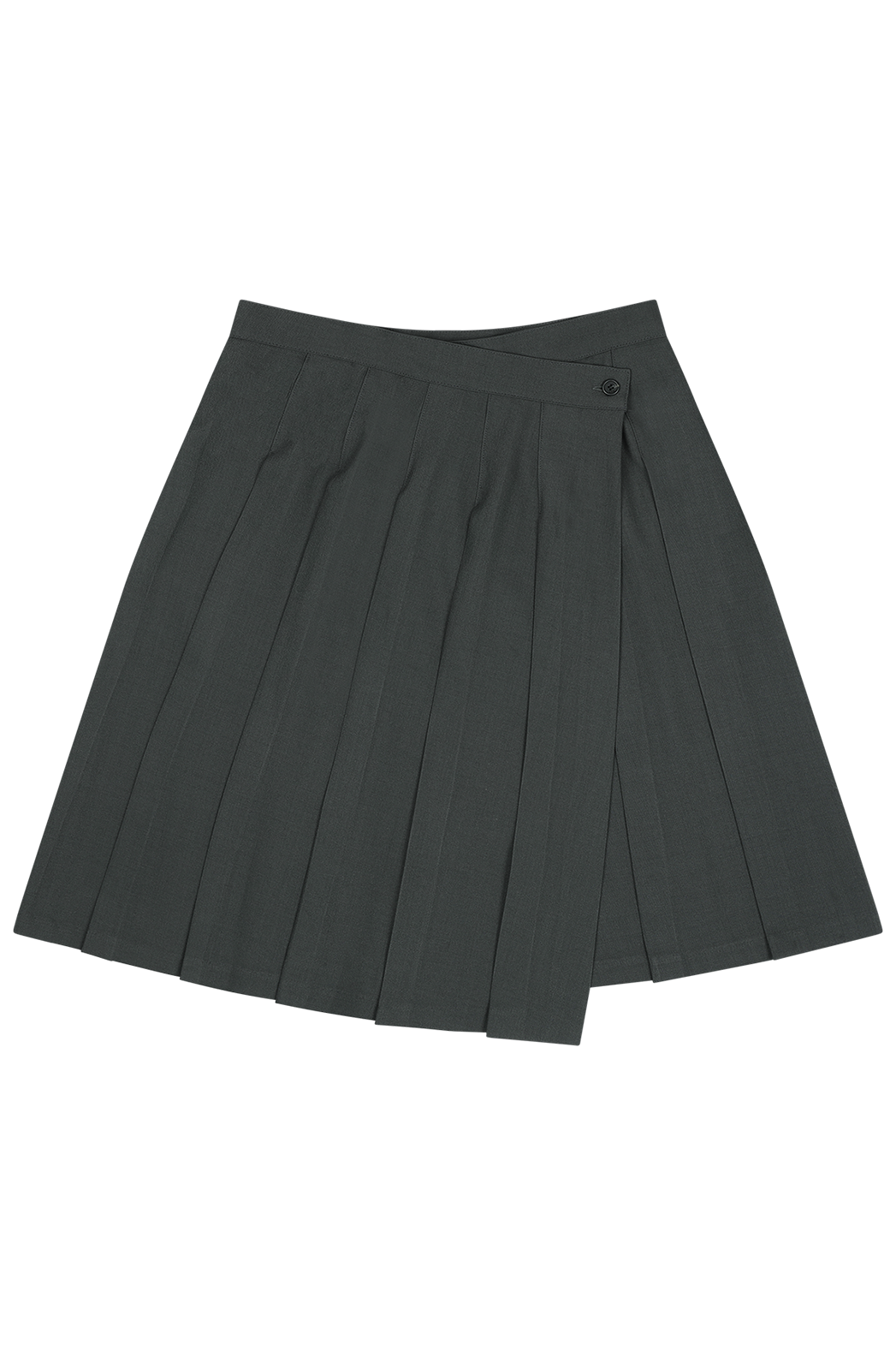 ストレッチベロアボタンラッププリーツミディ無地スカートオールシーズン | 詳細画像17