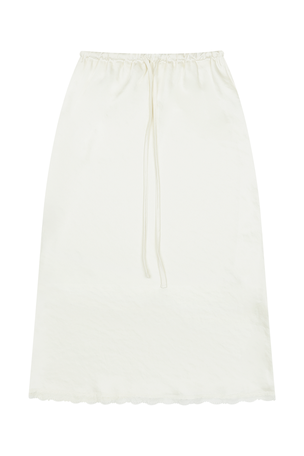 ベロアゴムIラインレースアップレース無地スカート春夏秋 | 詳細画像15