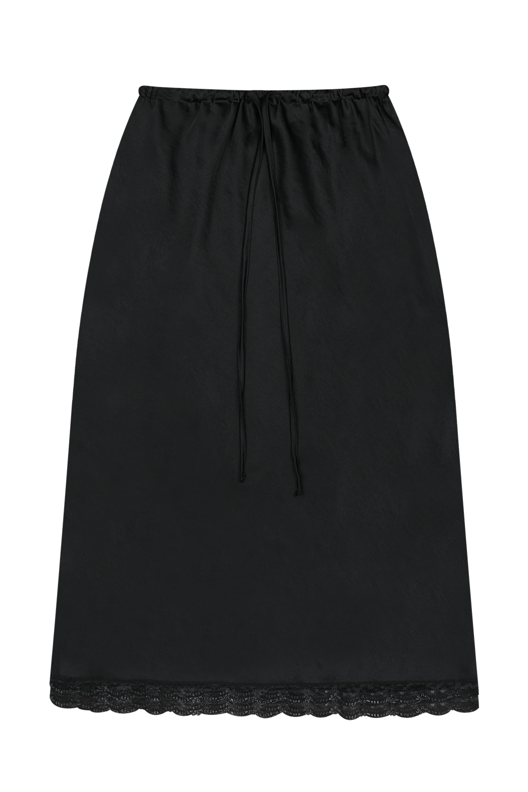 ベロアゴムIラインレースアップレース無地スカート春夏秋 | 詳細画像17