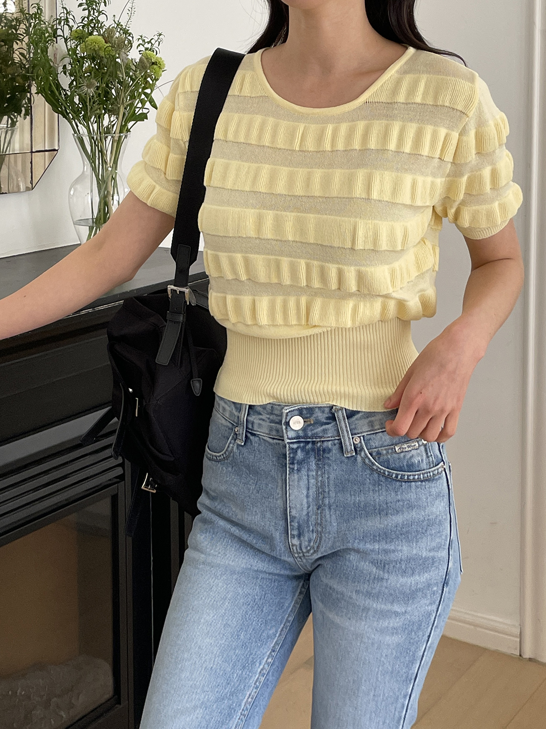 ラウンドネックスリム半袖Tシャツ | 詳細画像6