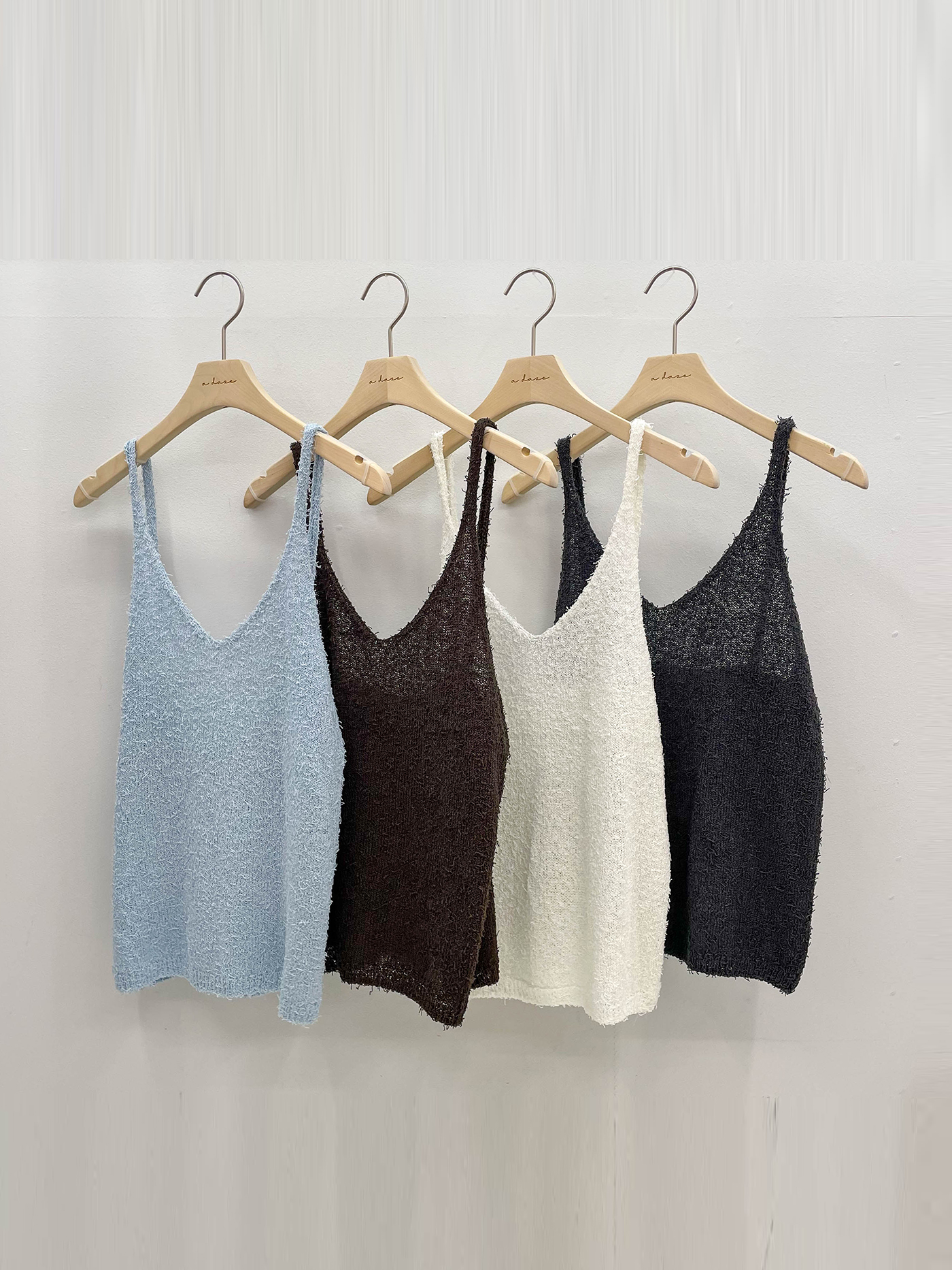 アクリルストラップホルターネックスリム無地ビスチェ | 詳細画像16