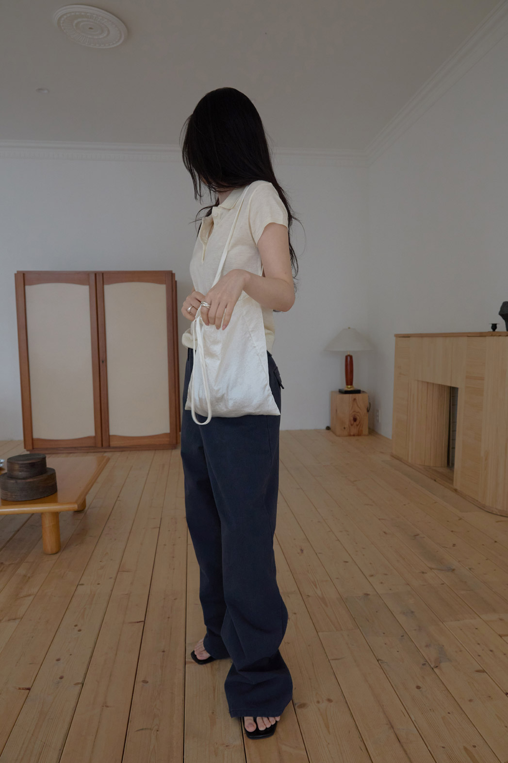 サテンナイロンリボン(固定)ミニ無地バッグオールシーズン | 詳細画像2