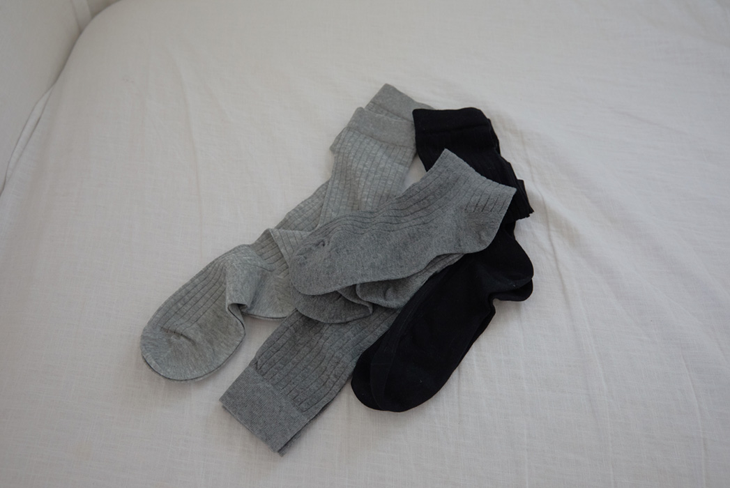 ストレッチナイロンロングストライプソックス春夏秋 | 詳細画像9