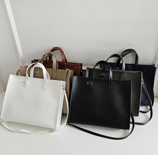 レザー調ビッグショルダーバッグストラップ付 | 詳細画像2