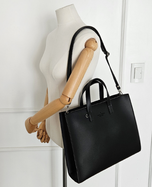 レザー調ビッグショルダーバッグストラップ付 | 詳細画像5