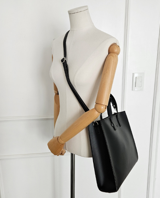 レザー調ビッグショルダーバッグストラップ付 | 詳細画像6