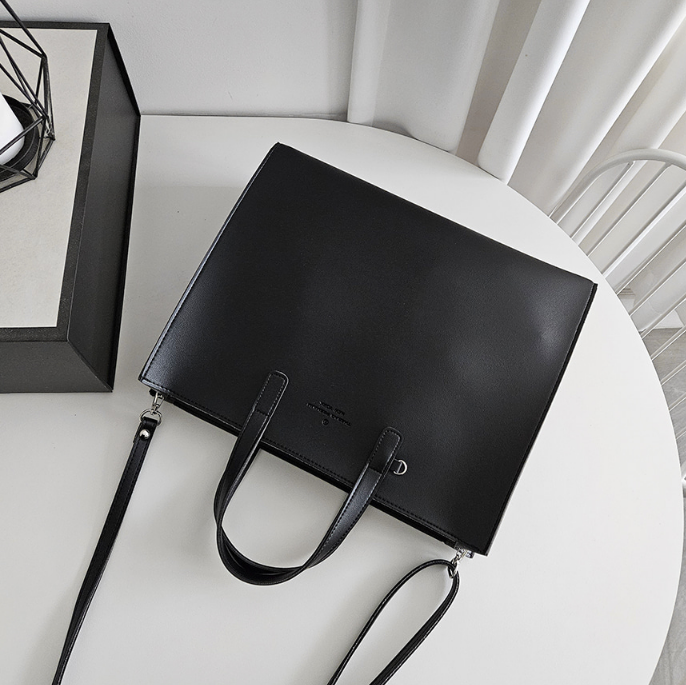 レザー調ビッグショルダーバッグストラップ付 | 詳細画像8