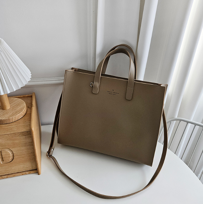 レザー調ビッグショルダーバッグストラップ付 | 詳細画像17